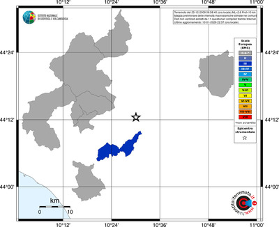 Mappa EMS - territori comuni