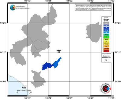 Mappa MCS - territori comuni