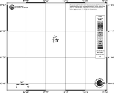 Mappa EMS - territori località