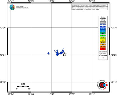 Mappa EMS - territori località