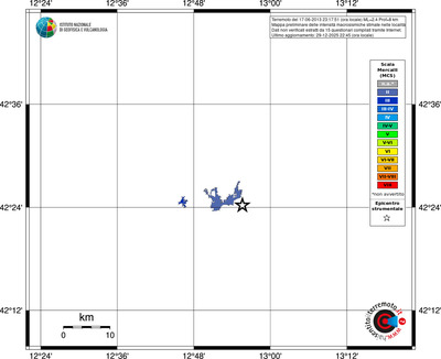 Mappa MCS - territori località