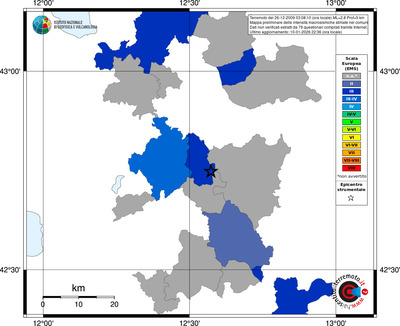 Mappa EMS - territori comuni