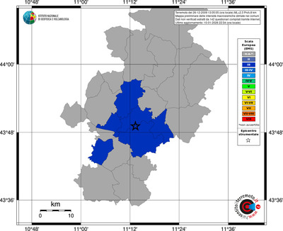 Mappa EMS - territori comuni