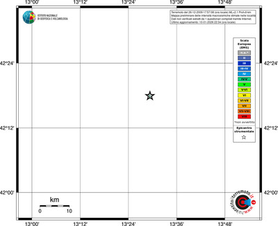 Mappa EMS - territori località