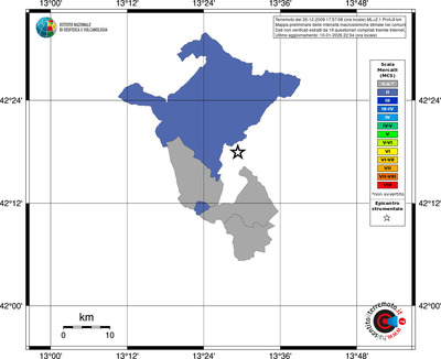 Mappa MCS - territori comuni