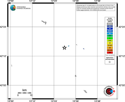 Mappa EMS - territori località