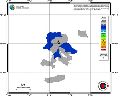 Mappa EMS - territori comuni