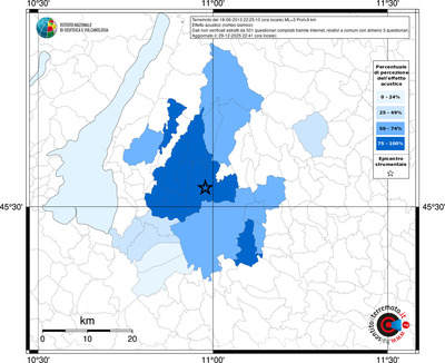 Mappa territorio comunale con almeno 3 questionari
