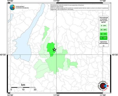 Mappa territorio comunale con almeno 3 questionari
