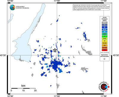 Mappa EMS - territori località