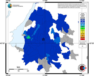 Mappa EMS - territori comuni
