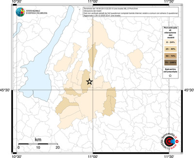 Mappa territorio comunale con almeno 3 questionari