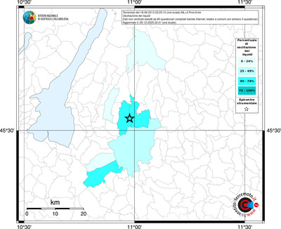 Mappa territorio comunale con almeno 3 questionari
