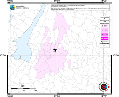 Mappa territorio comunale con almeno 3 questionari