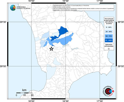 Mappa territorio comunale con almeno 3 questionari