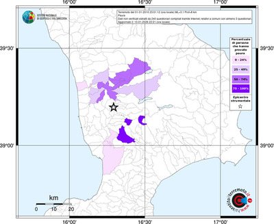 Mappa territorio comunale con almeno 3 questionari