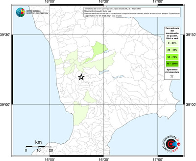 Mappa territorio comunale con almeno 3 questionari