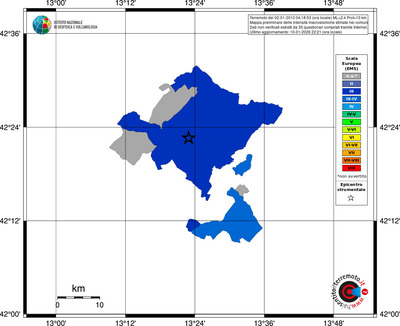 Mappa EMS - territori comuni