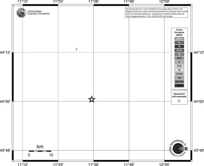 Mappa EMS - territori località