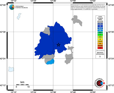 Mappa EMS - territori comuni
