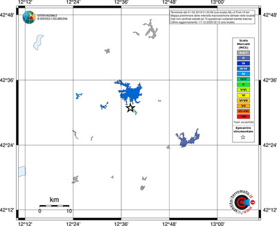 Mappa MCS - territori località