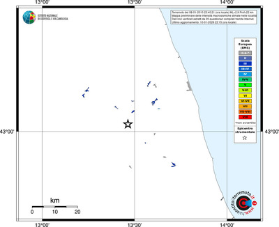 Mappa EMS - territori località