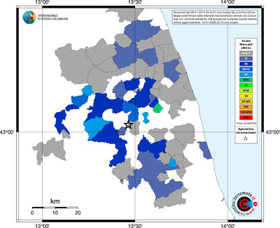 Mappa MCS - territori comuni
