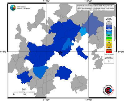 Mappa EMS - territori comuni