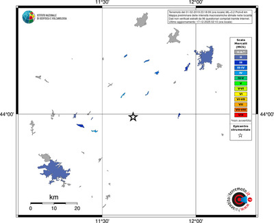 Mappa MCS - territori località