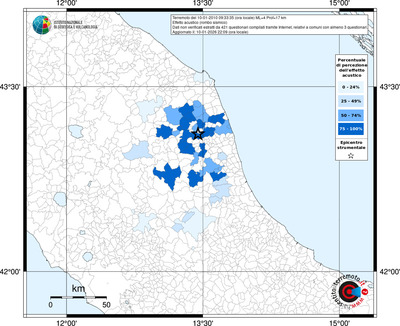 Mappa territorio comunale con almeno 3 questionari
