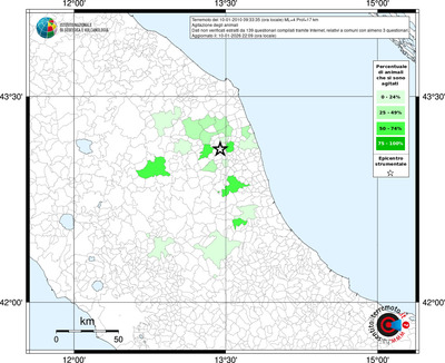 Mappa territorio comunale con almeno 3 questionari