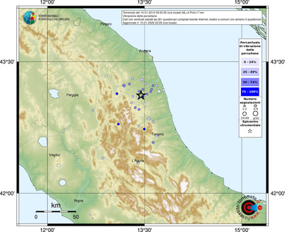 Mappa comuni con almeno 3 questionari