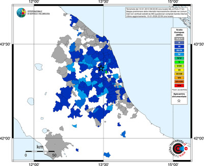Mappa EMS - territori comuni