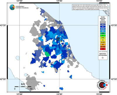 Mappa MCS - territori comuni