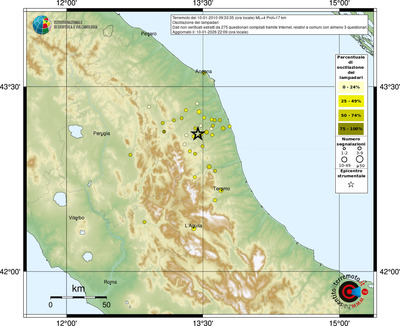 Mappa comuni con almeno 3 questionari