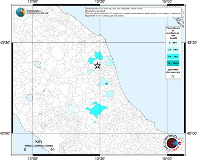 Mappa territorio comunale con almeno 3 questionari