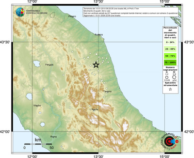 Mappa comuni con almeno 3 questionari