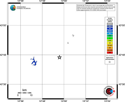 Mappa EMS - territori località