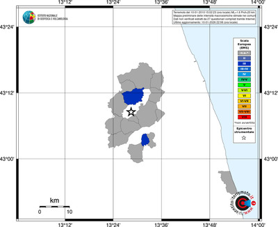 Mappa EMS - territori comuni