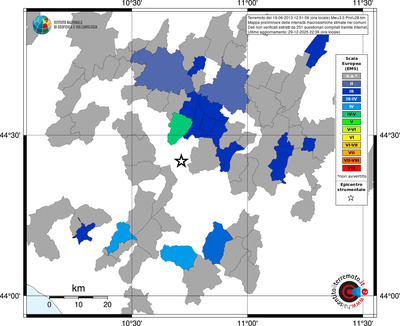 Mappa EMS - territori comuni