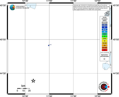 Mappa EMS - territori località