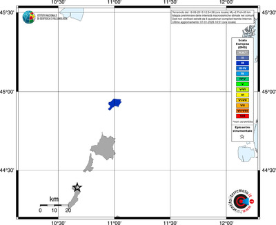 Mappa EMS - territori comuni