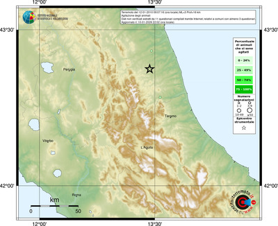 Mappa comuni con almeno 3 questionari