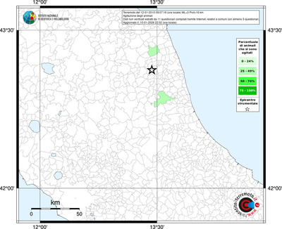 Mappa territorio comunale con almeno 3 questionari