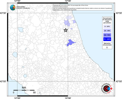 Mappa territorio comunale con almeno 3 questionari