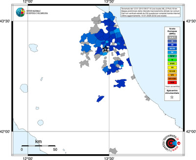 Mappa EMS - territori comuni