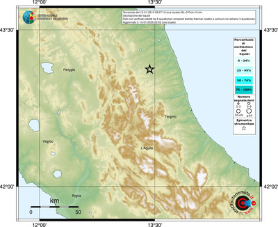 Mappa comuni con almeno 3 questionari