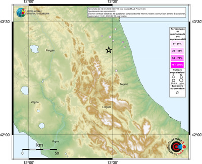 Mappa comuni con almeno 3 questionari