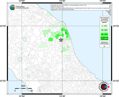 Mappa territorio comunale con almeno 3 questionari