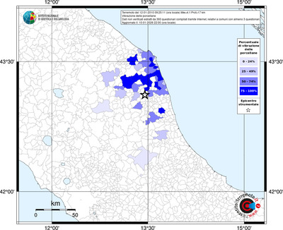 Mappa territorio comunale con almeno 3 questionari
